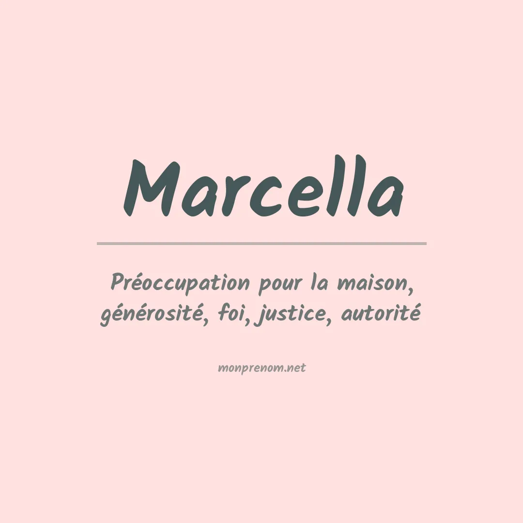 Prénom Marcella