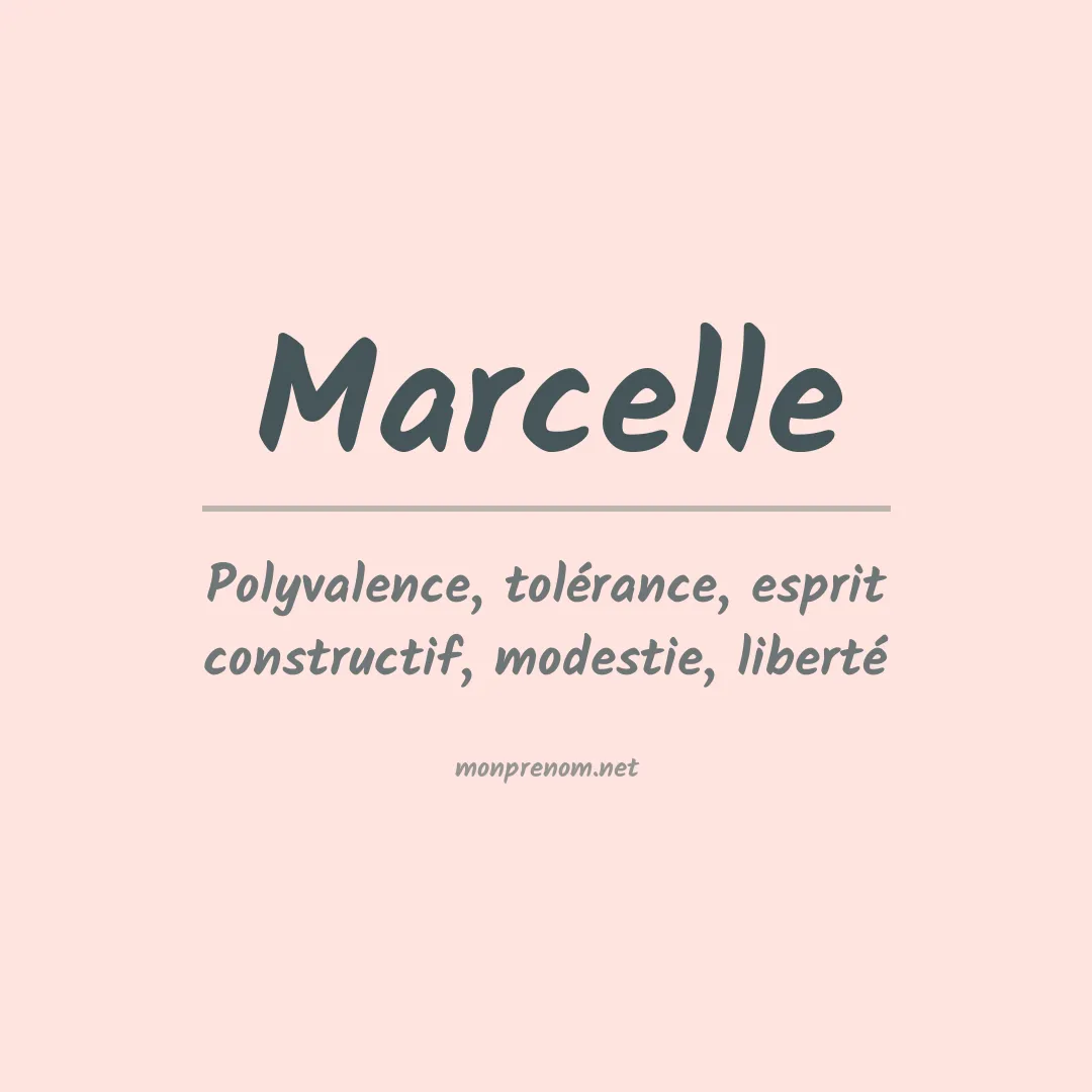 Prénom Marcelle