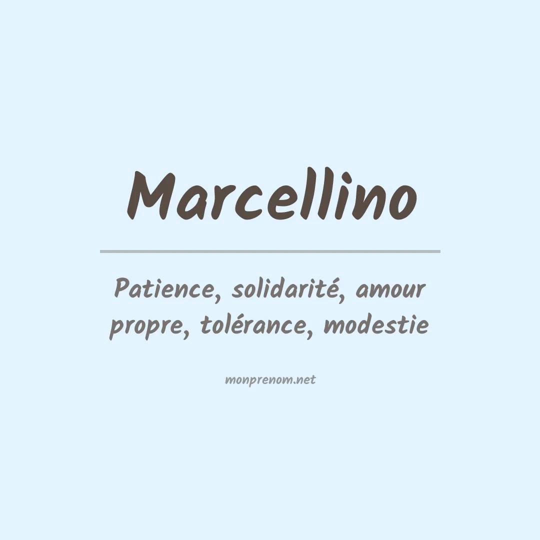 Prénom Marcellino