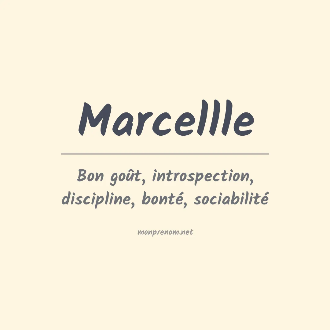 Signification du prénom Marcellle