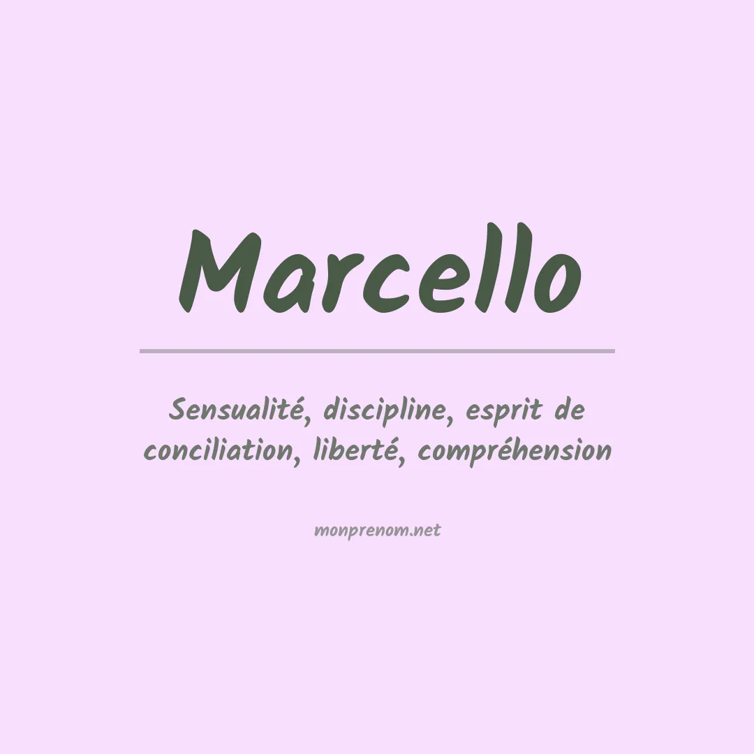 Prénom Marcello