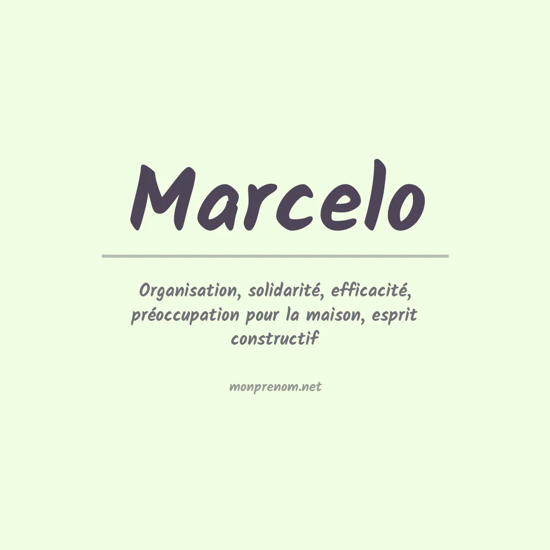 Prénom Marcelo