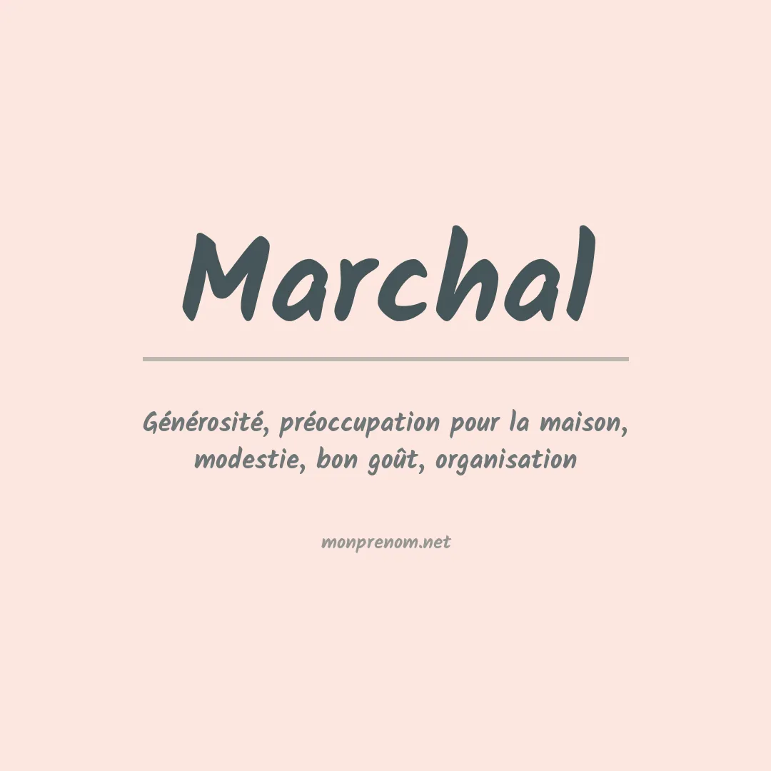Prénom Marchal