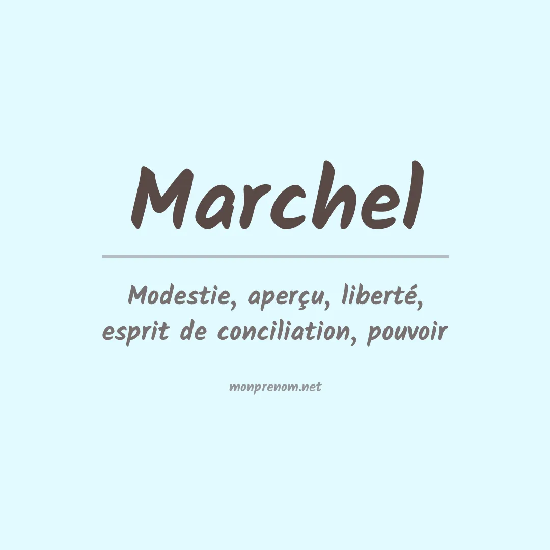 Prénom Marchel
