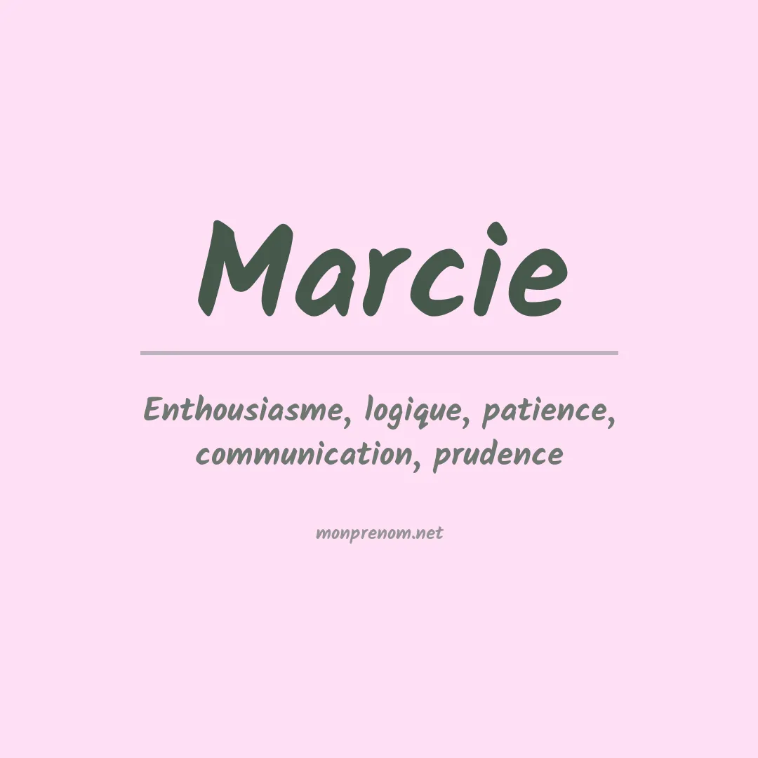Signification du prénom Marcie