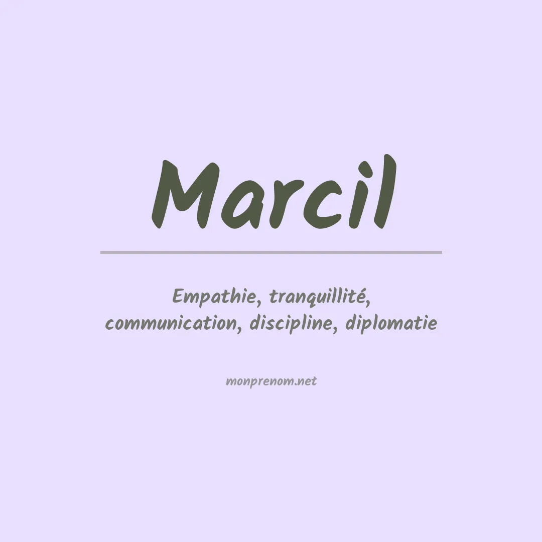 Prénom Marcil