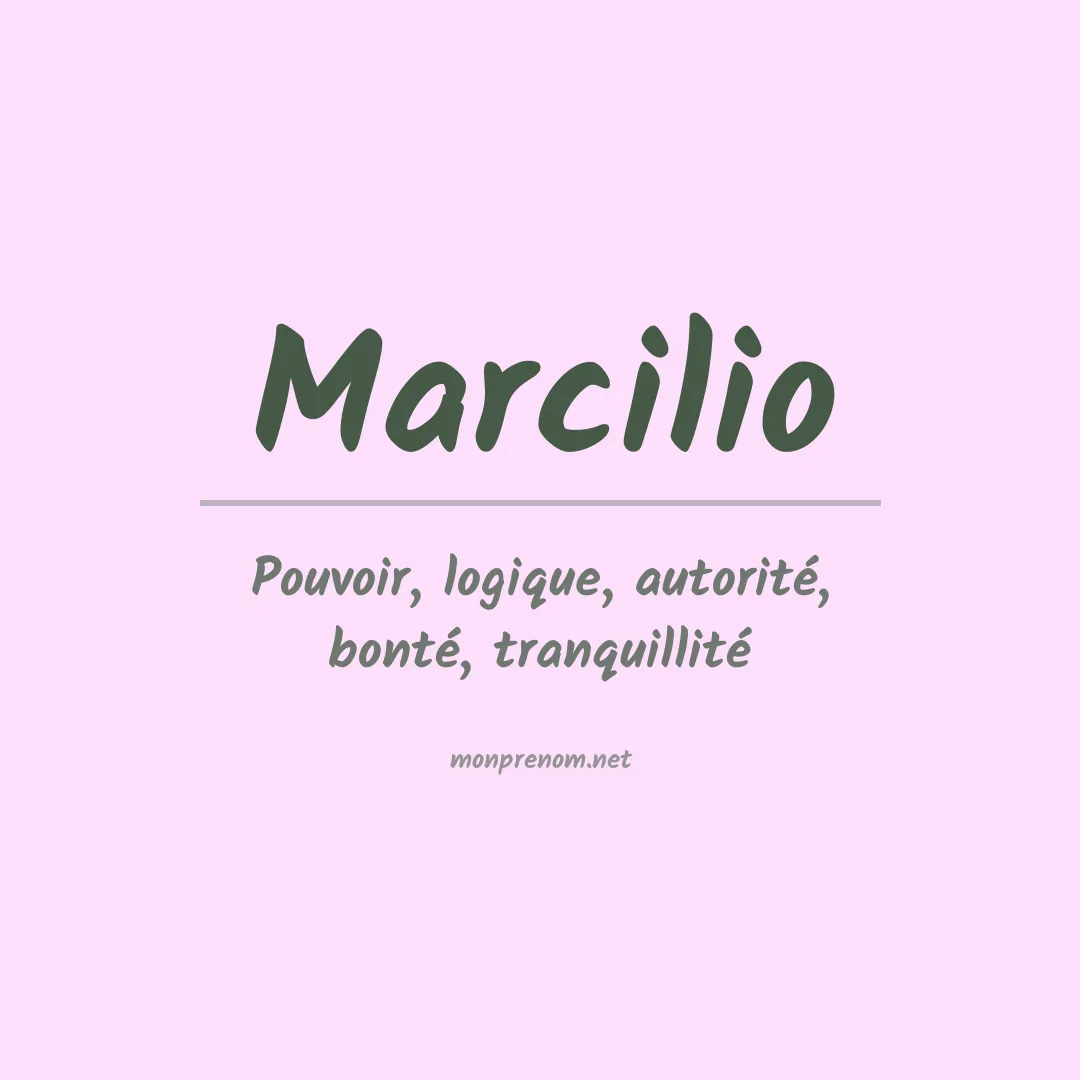 Prénom Marcilio