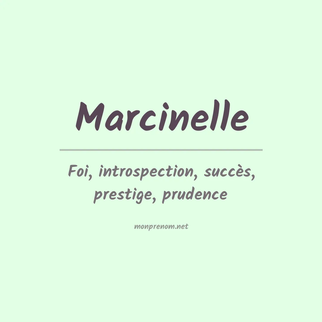 Signification du prénom Marcinelle