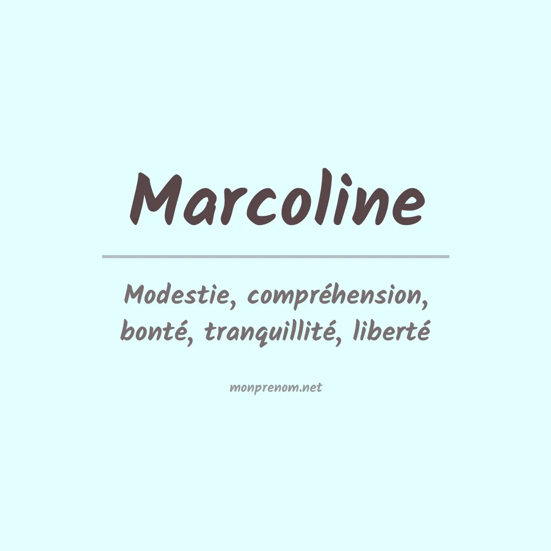 Signification du prénom Marcoline