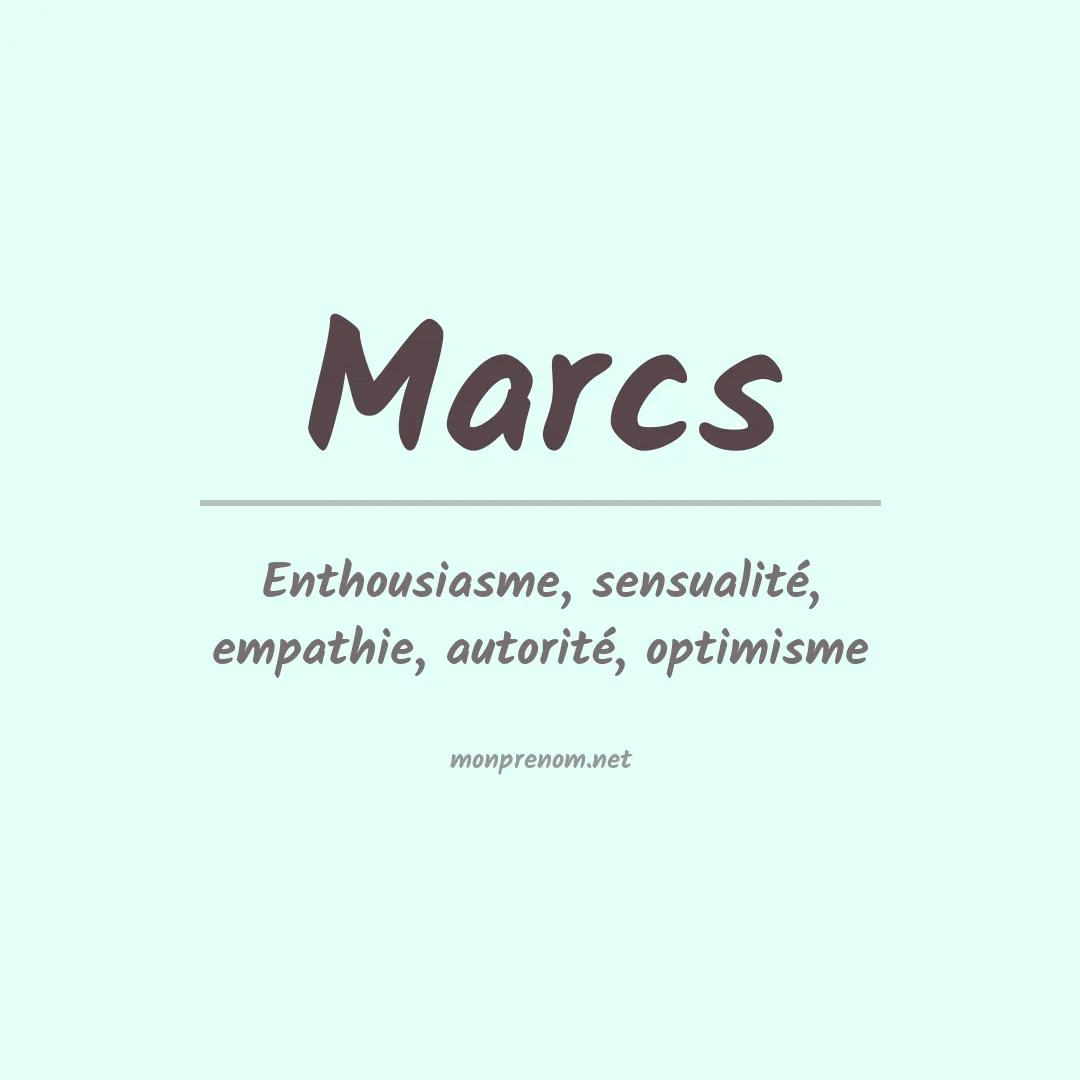 Prénom Marcs