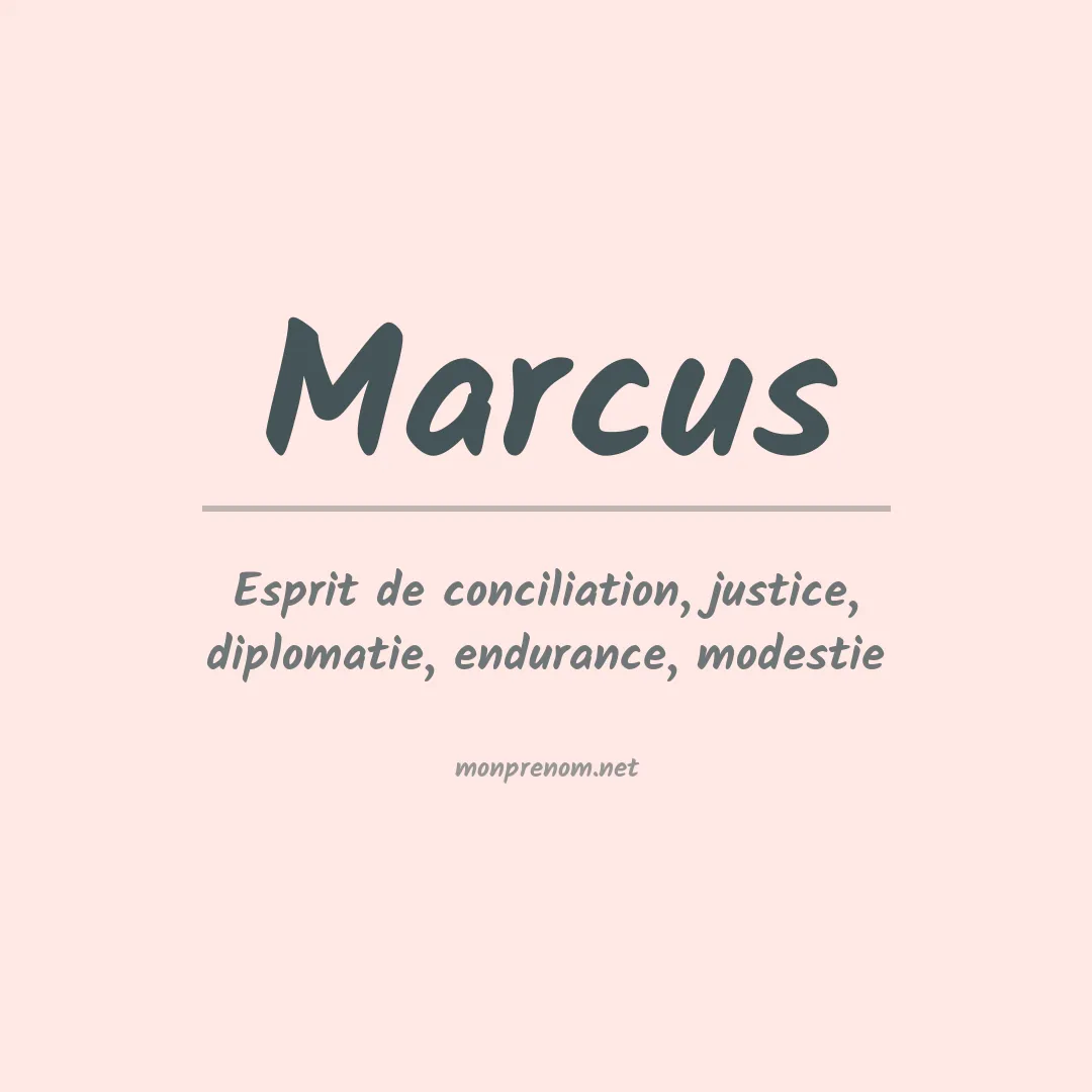 Prénom Marcus