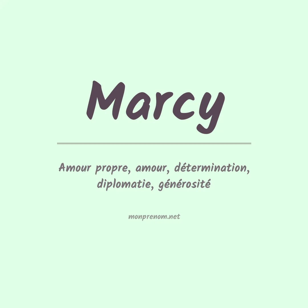 Prénom Marcy