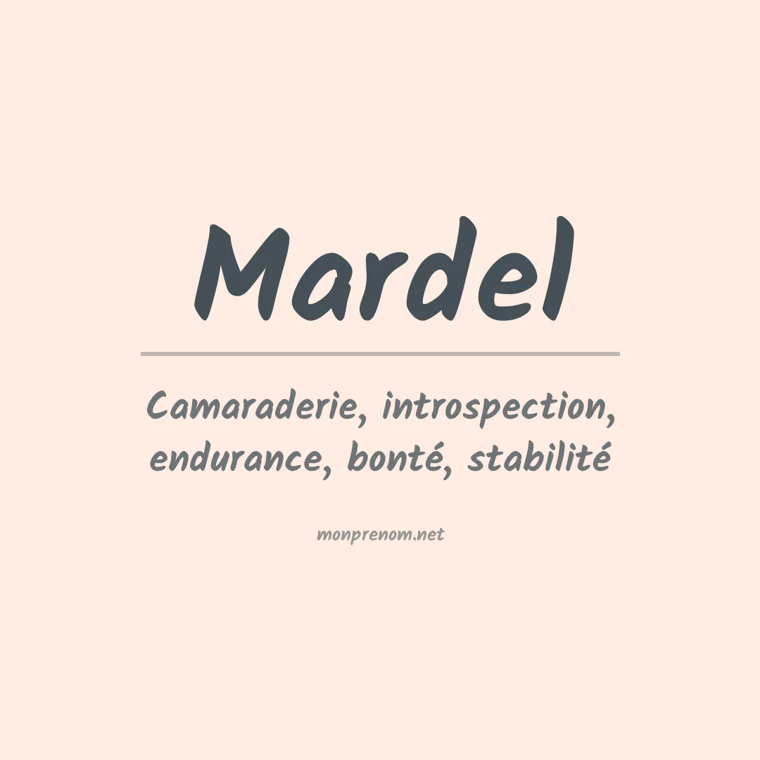 Prénom Mardel