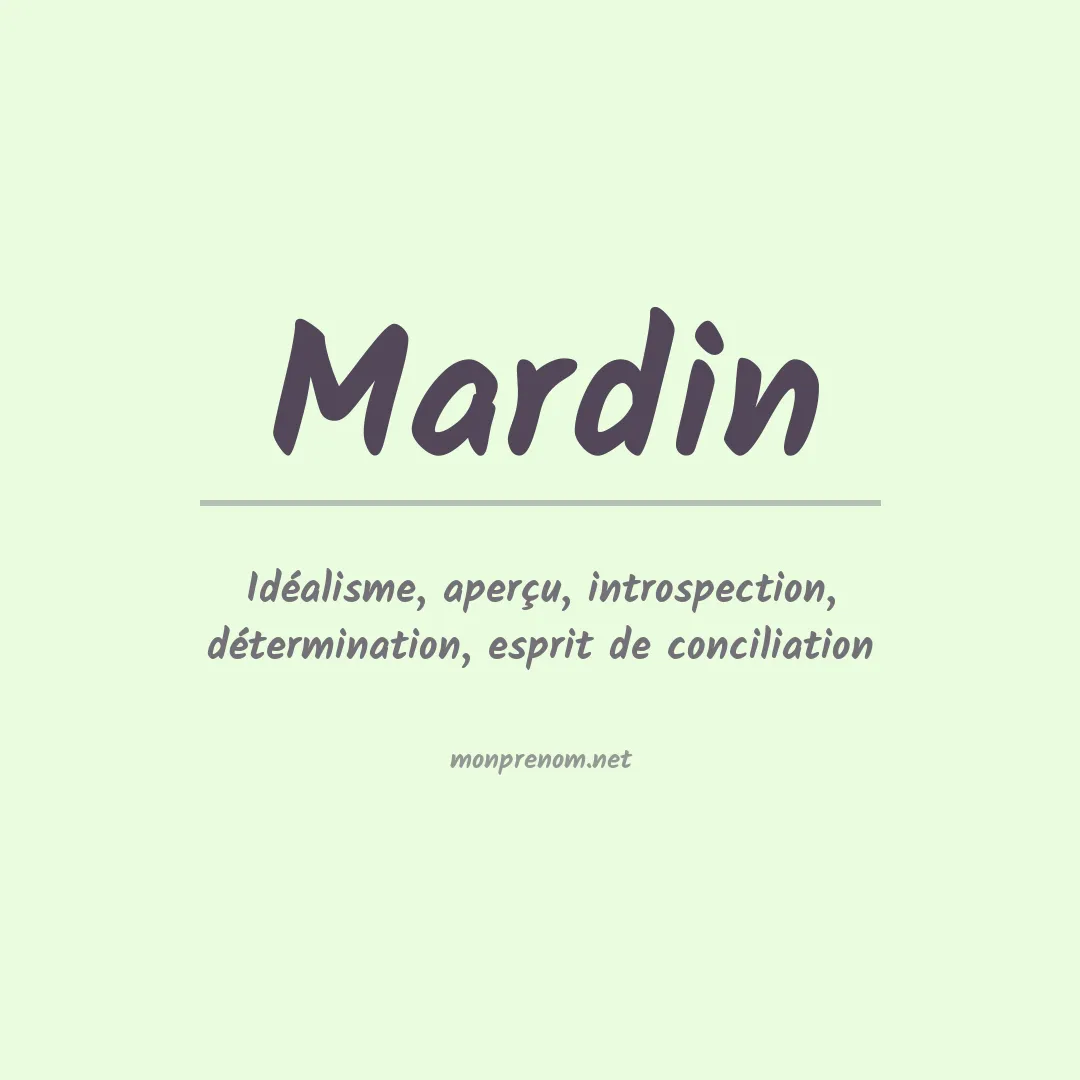 Signification du prénom Mardin
