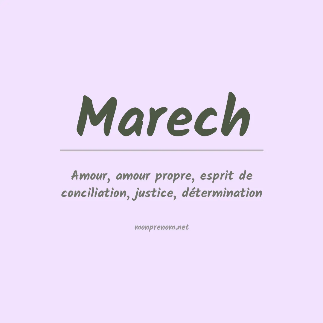 Prénom Marech