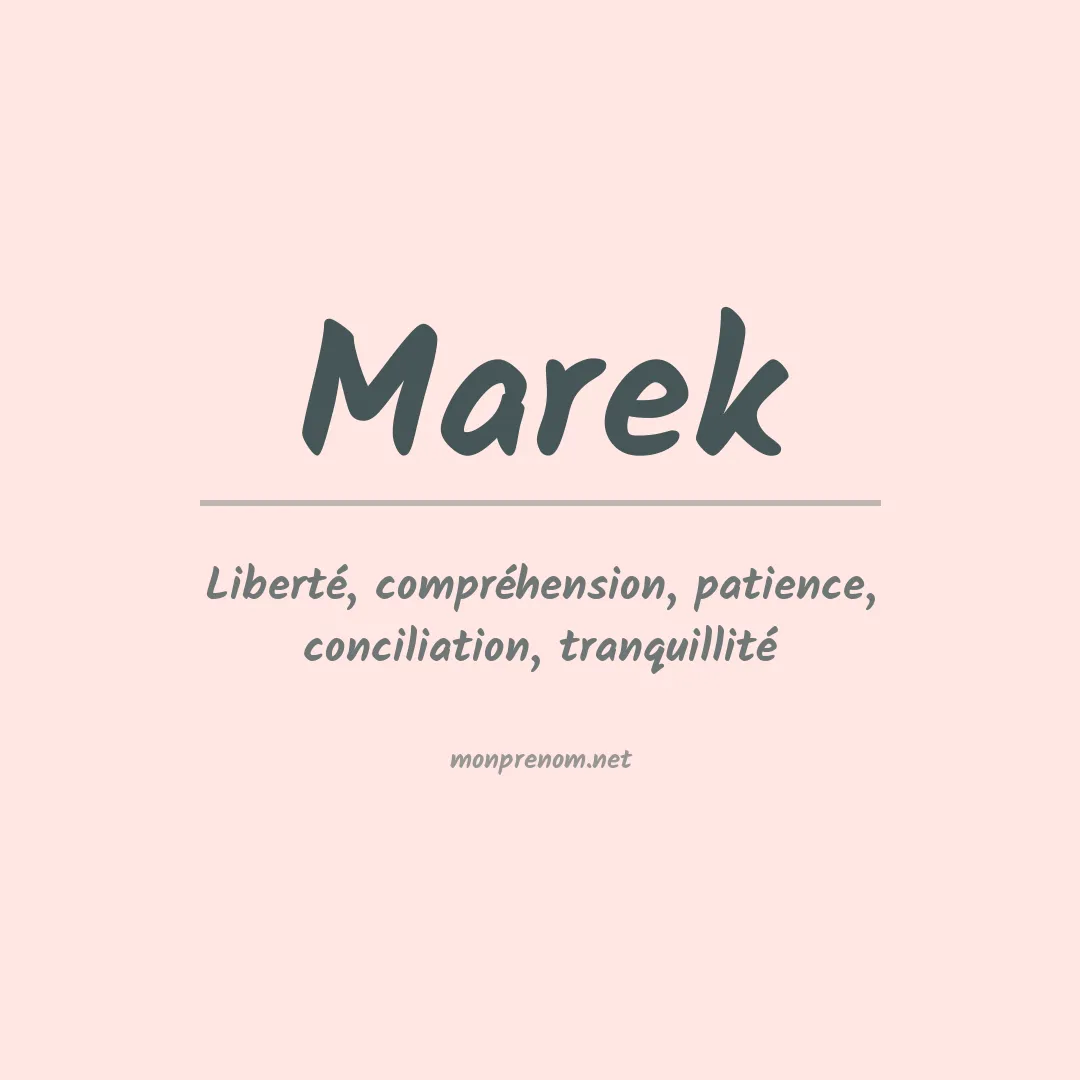 Prénom Marek