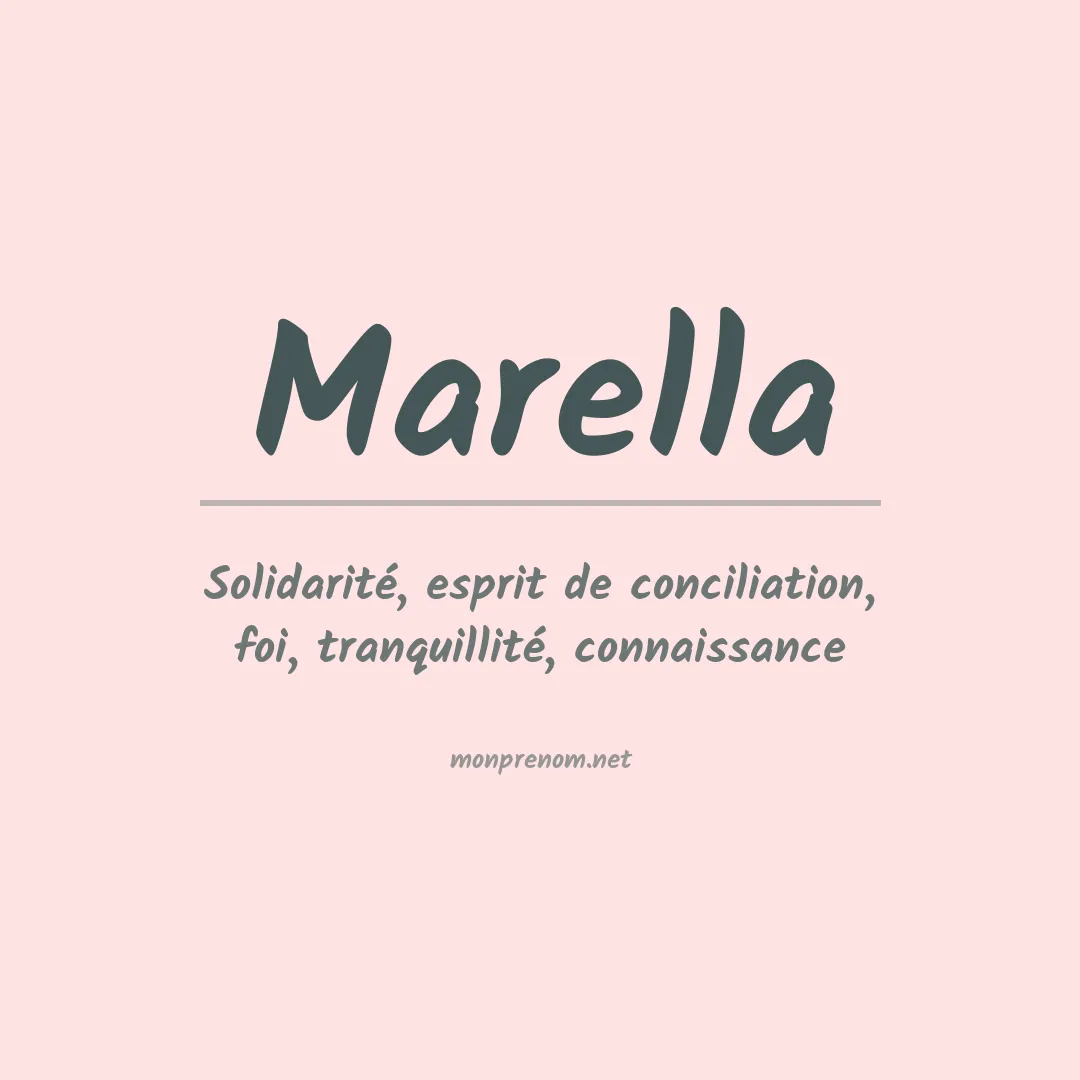 Prénom Marella