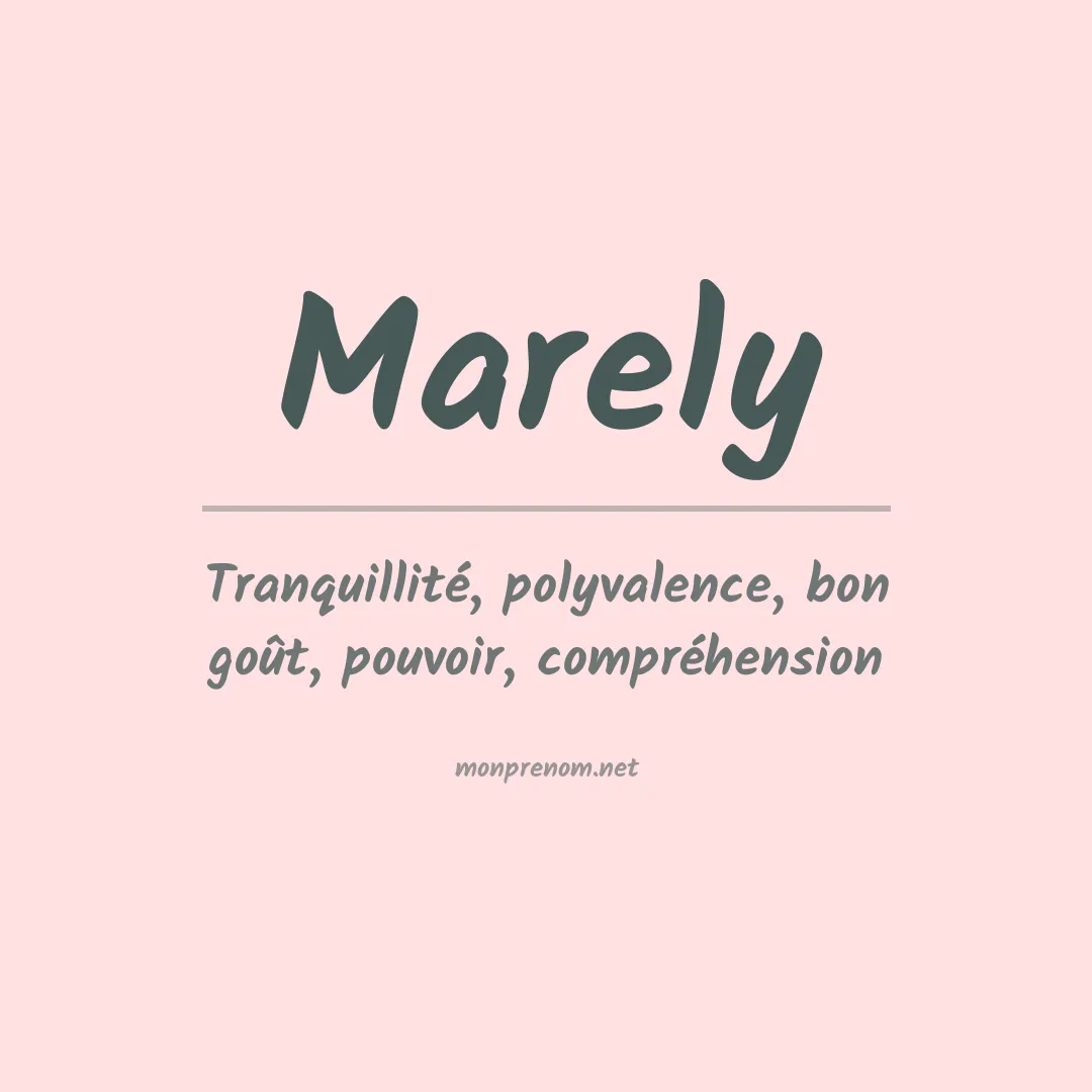 Prénom Marely