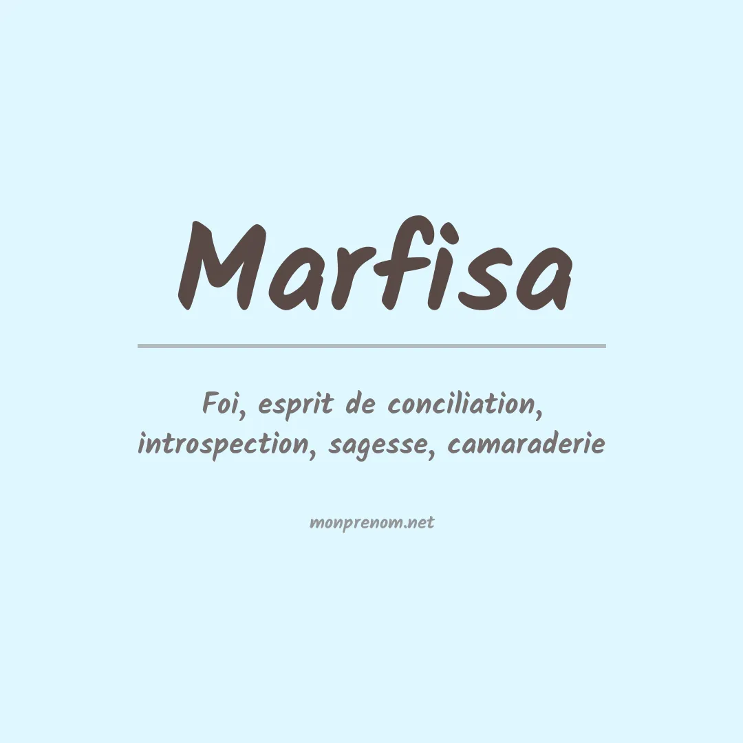 Signification du prénom Marfisa