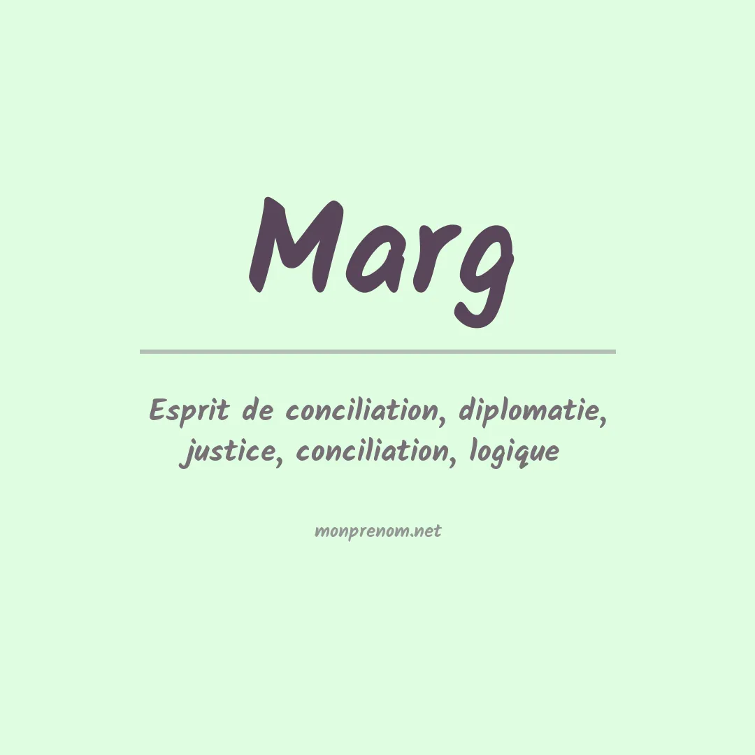 Prénom Marg