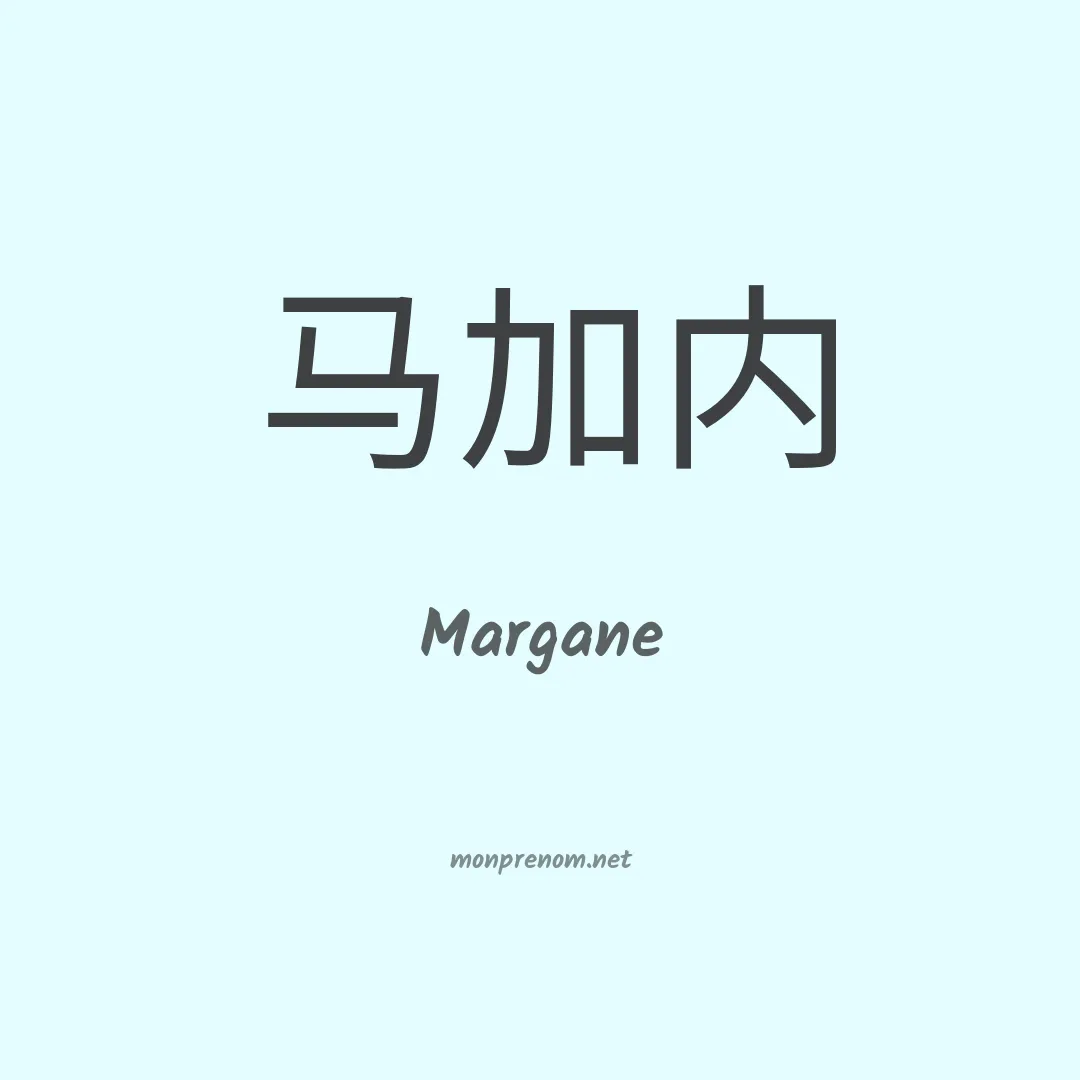 Margane en chinois