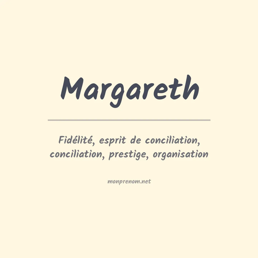 Signification du prénom Margareth