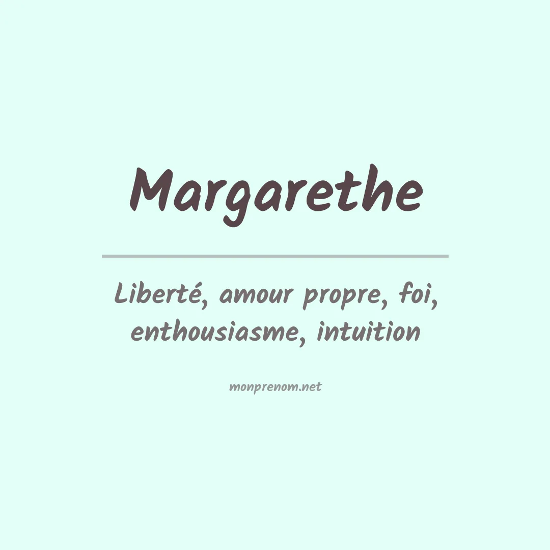 Prénom Margarethe