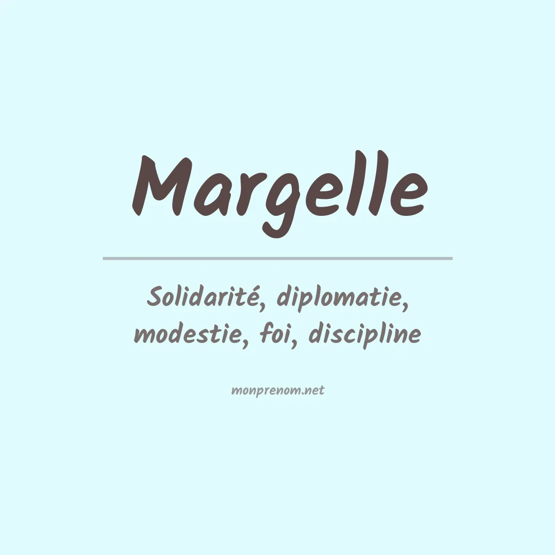 Signification du prénom Margelle
