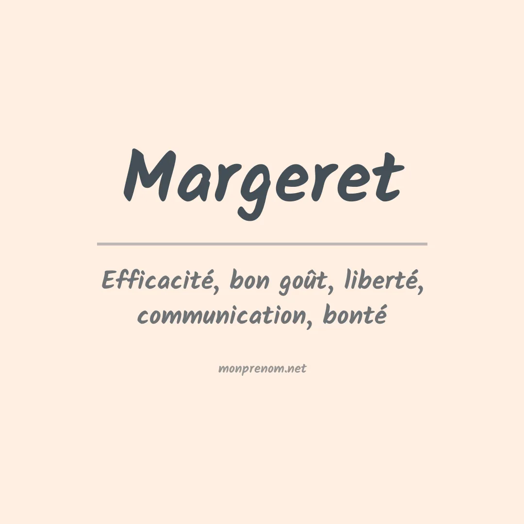 Signification du prénom Margeret