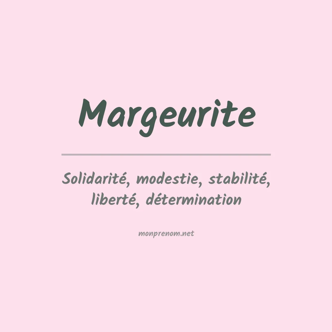 Prénom Margeurite