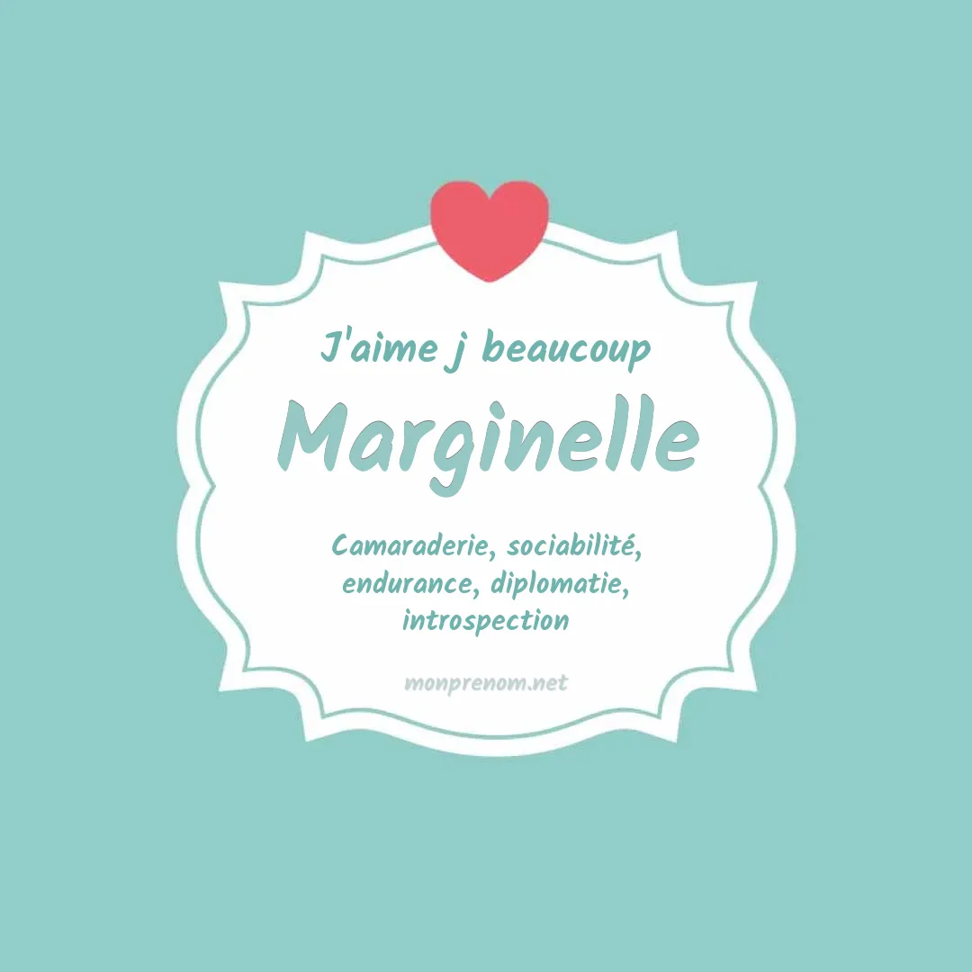 J'aime beaucoup Marginelle