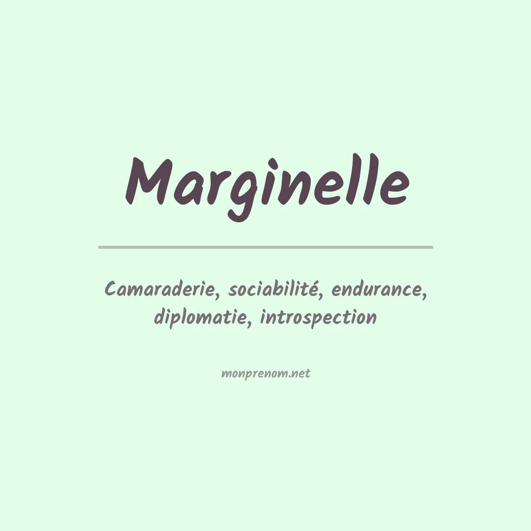 Signification du prénom Marginelle