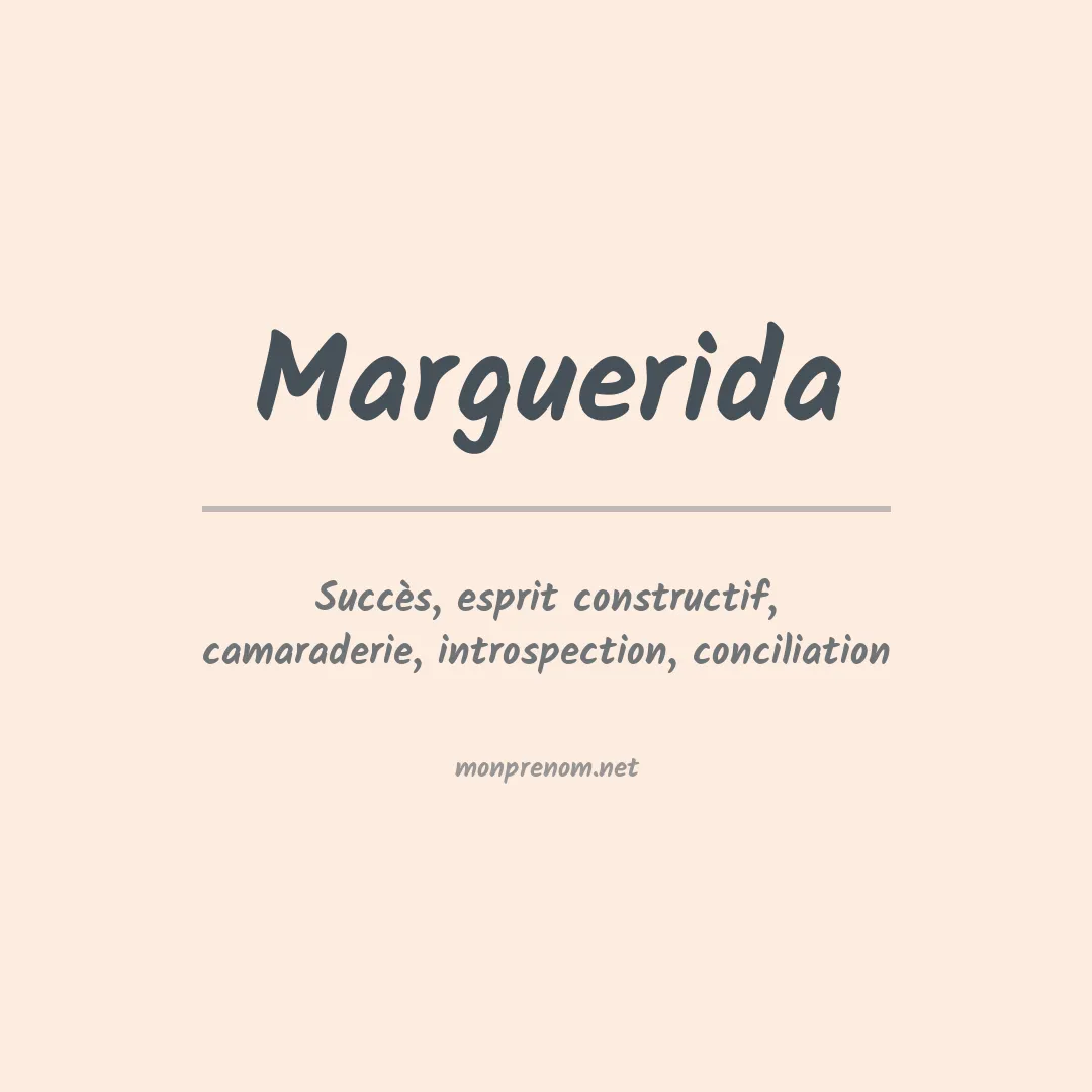 Signification du prénom Marguerida