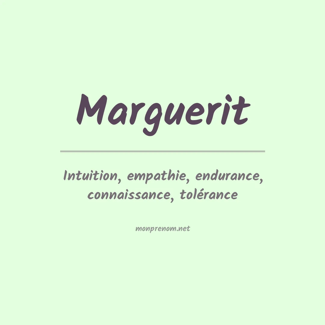Prénom Marguerit