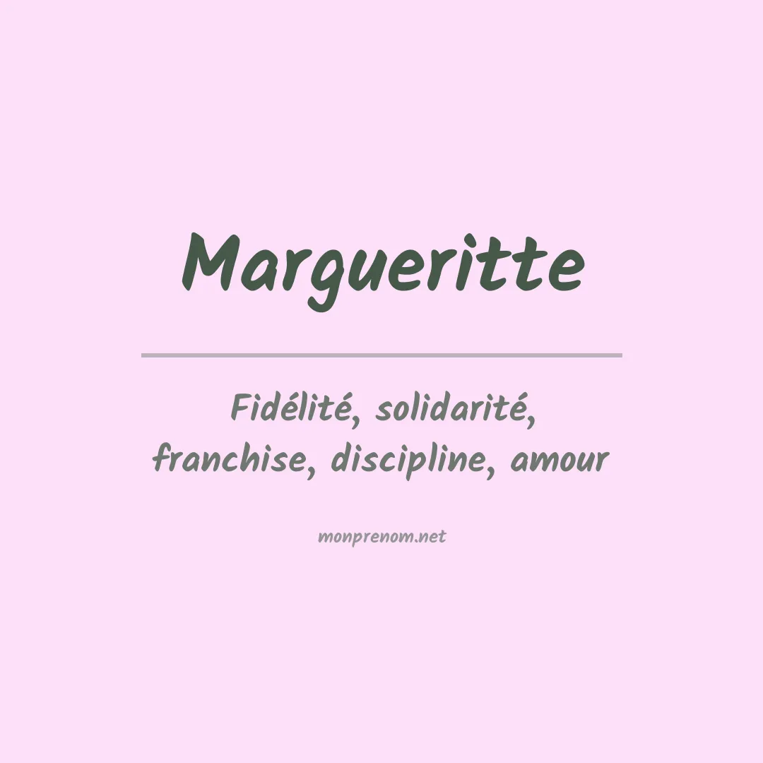 Prénom Margueritte