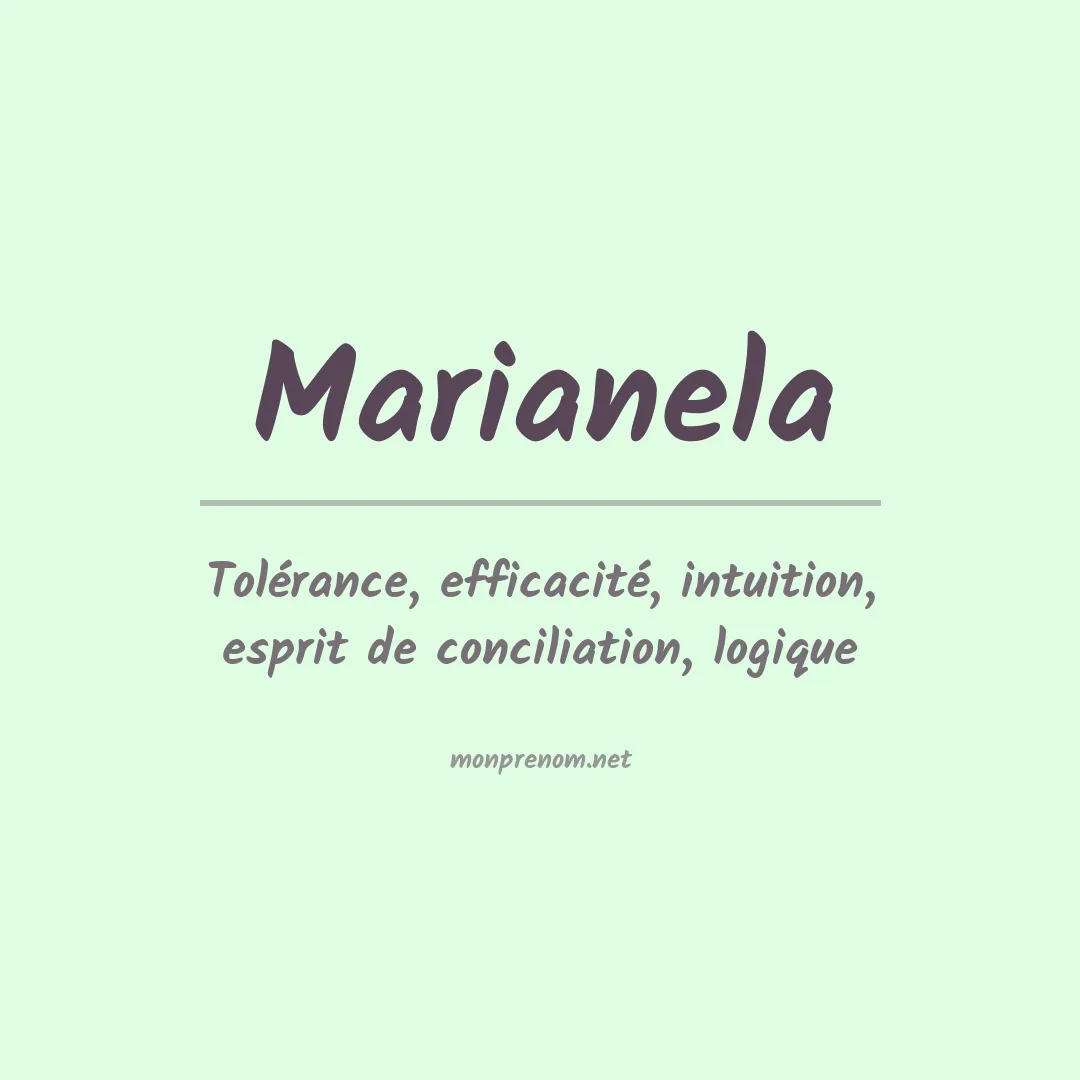 Signification du prénom Marianela