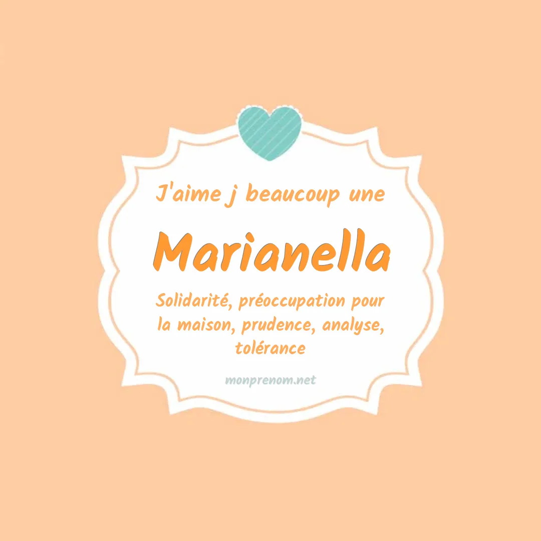 J'aime beaucoup Marianella