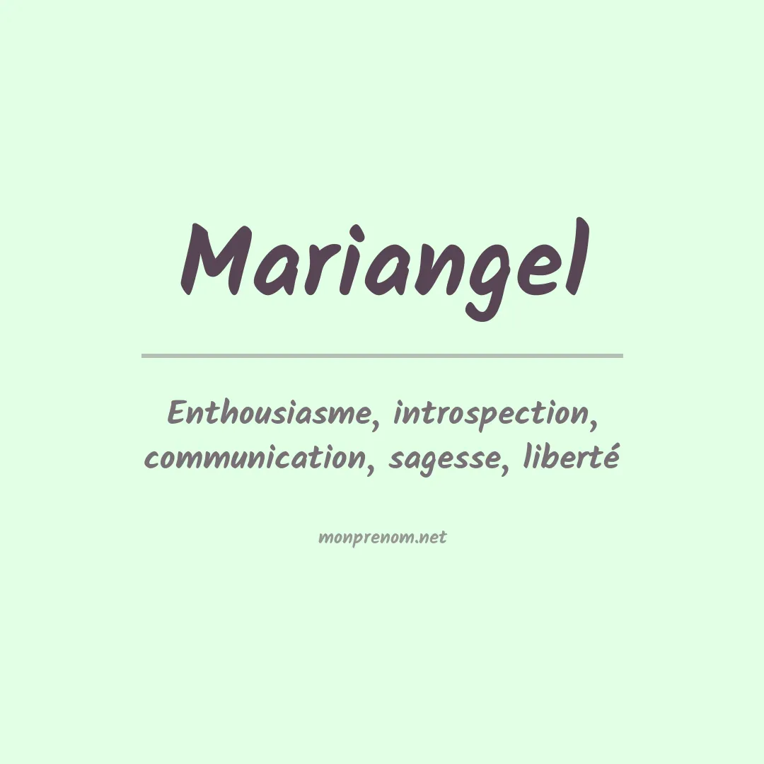 Prénom Mariangel