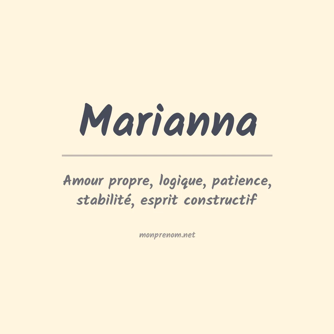 Prénom Marianna