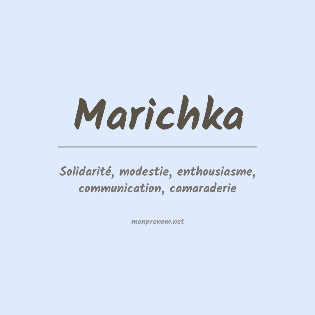 Prénom Marichka