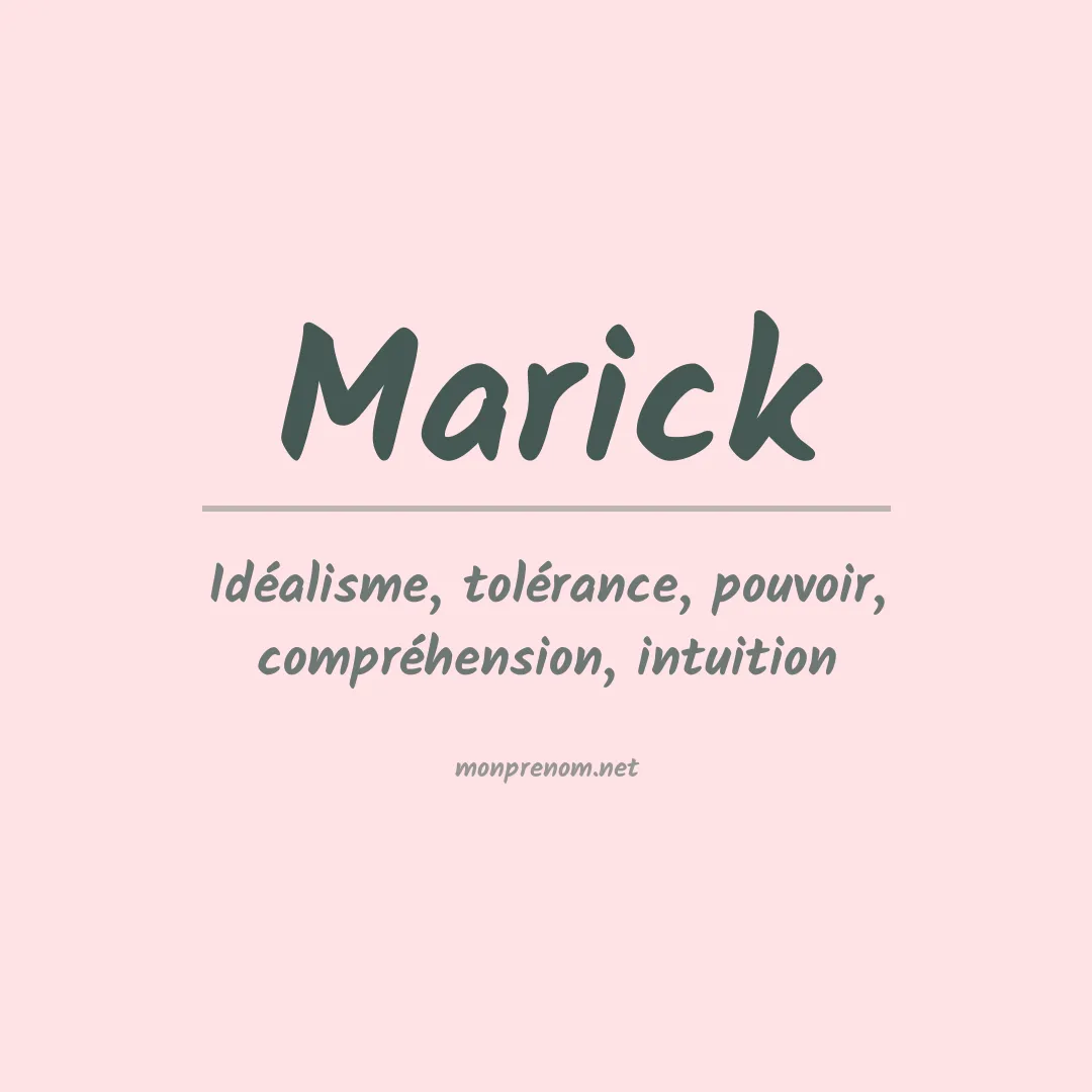 Prénom Marick