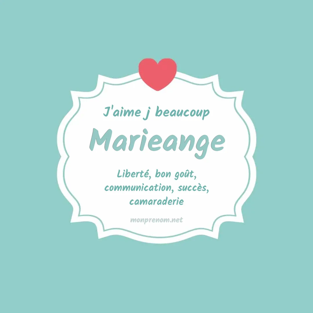 J'aime beaucoup Marieange