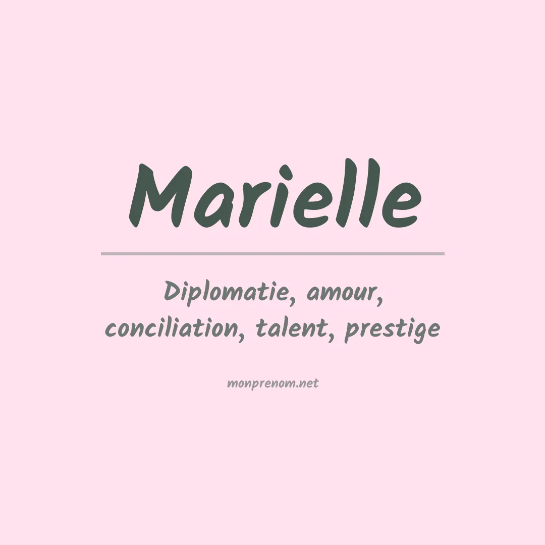 Prénom Marielle