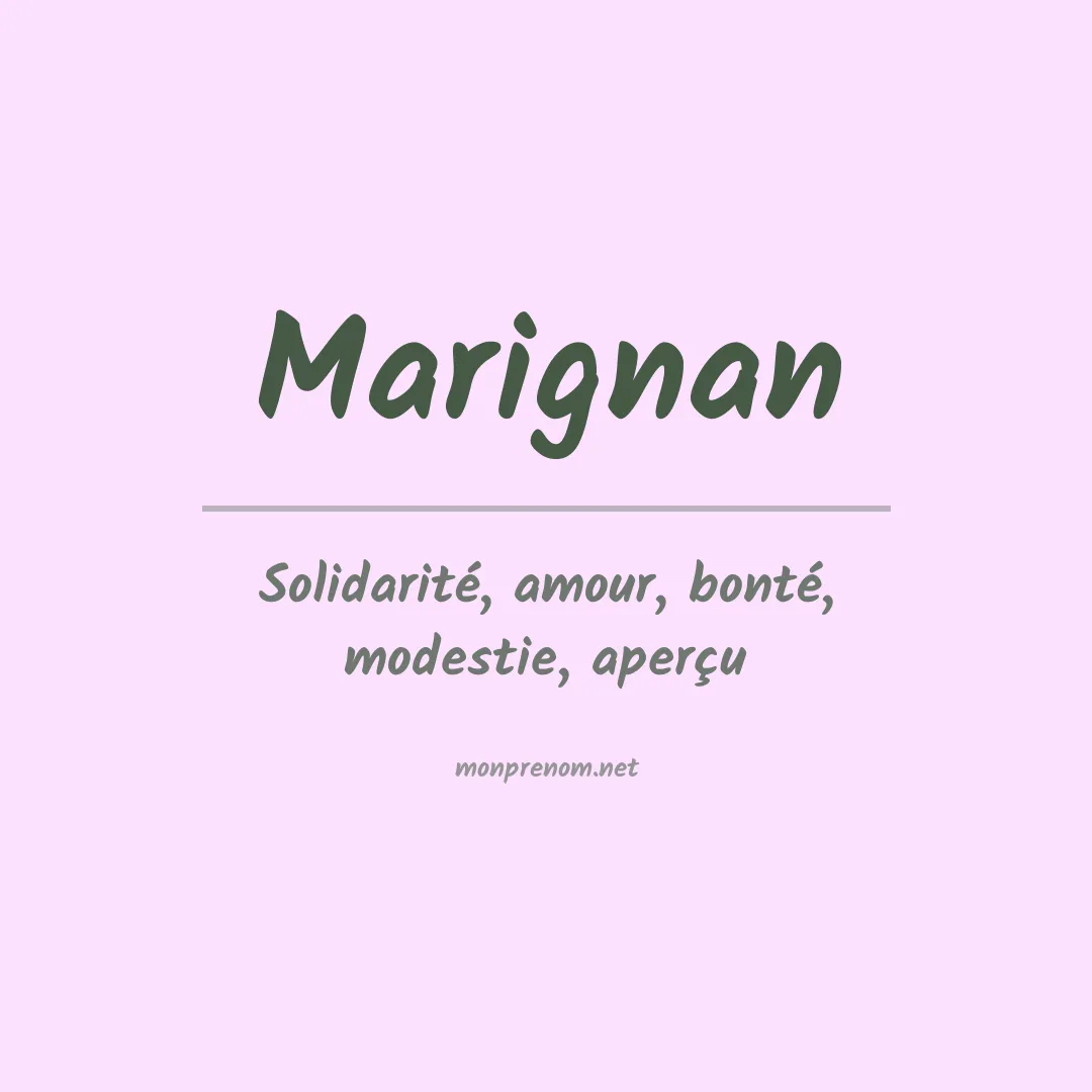 Signification du prénom Marignan