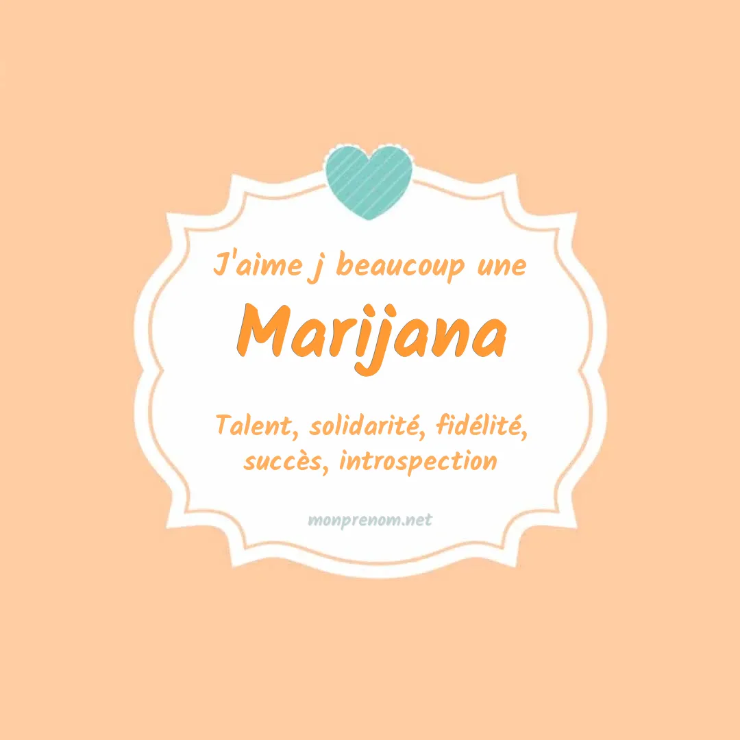 J'aime beaucoup Marijana