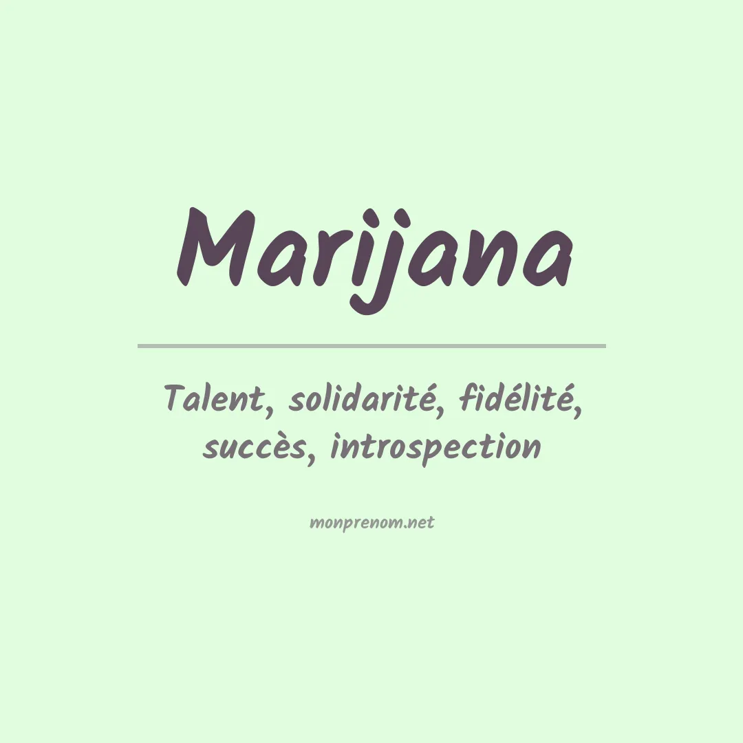 Prénom Marijana