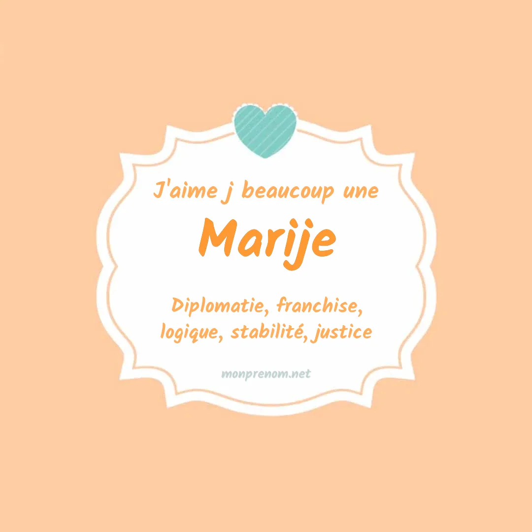 J'aime beaucoup Marije