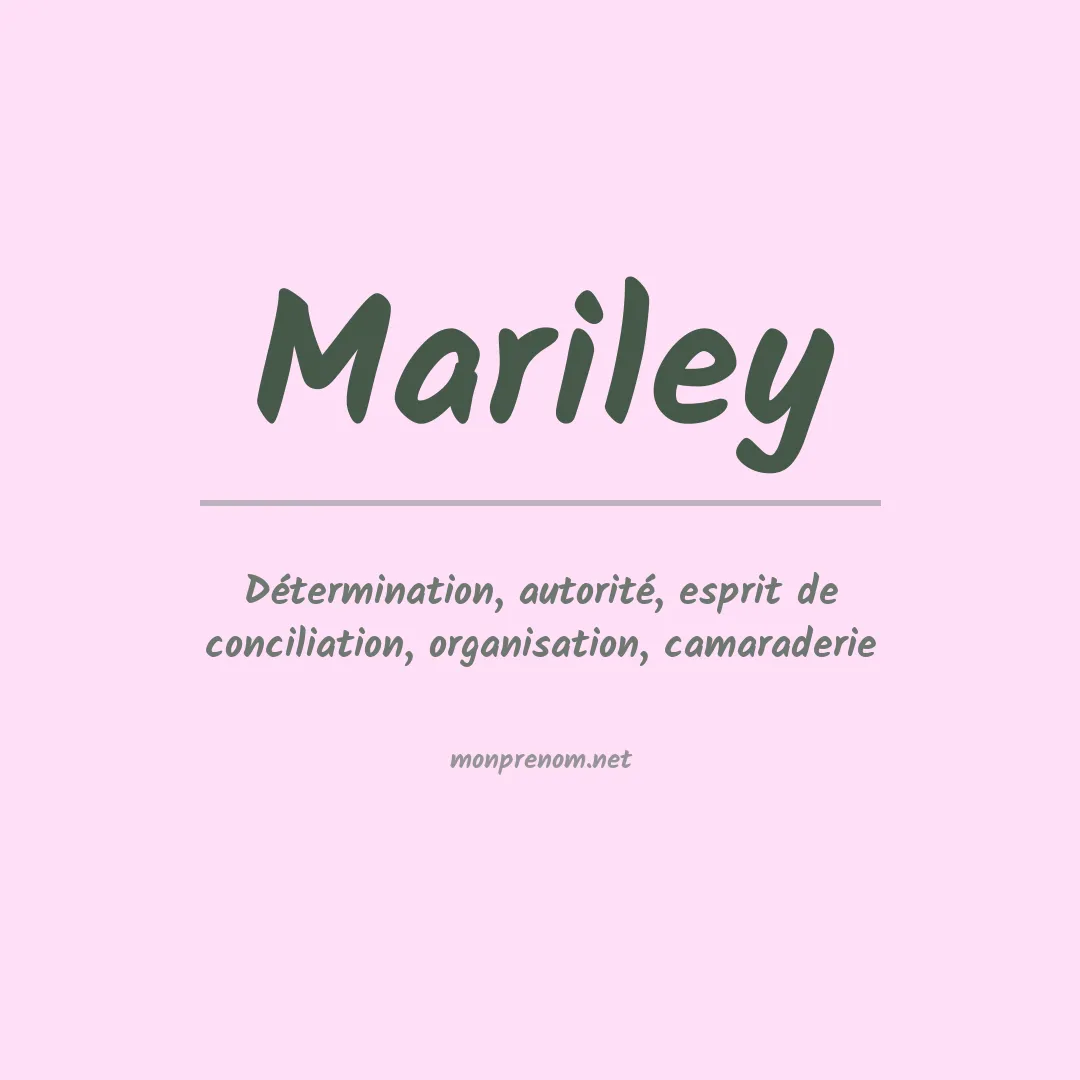 Prénom Mariley