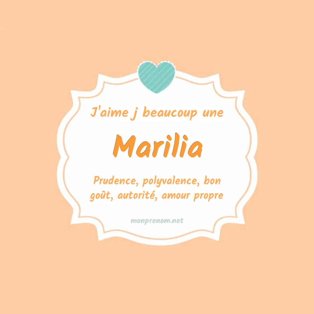 J'aime beaucoup Marilia