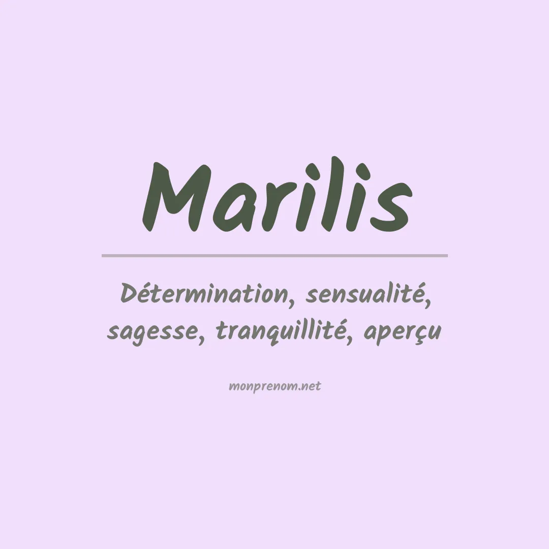 Prénom Marilis